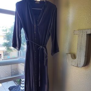 Blue midi dress